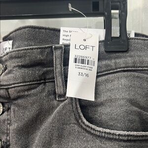 LOFT Women's Charcoal High Rise Jeans